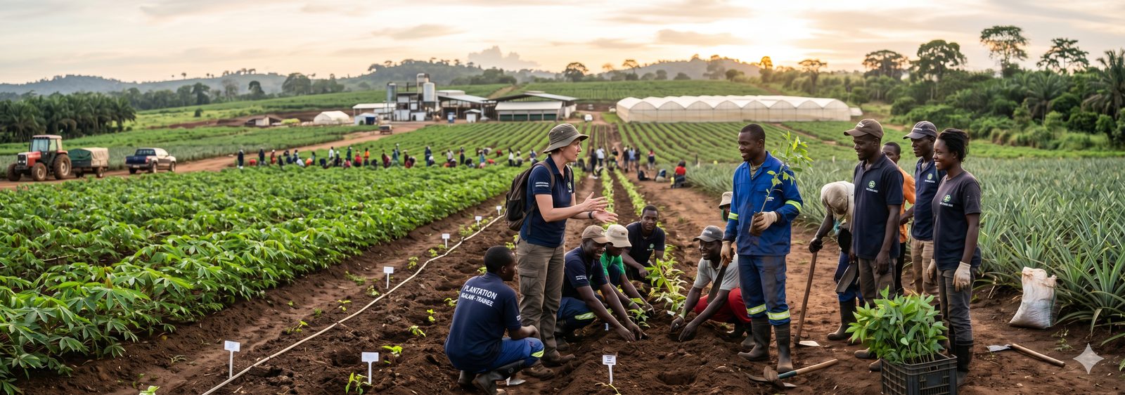 Formation agricole de terrain en Afrique